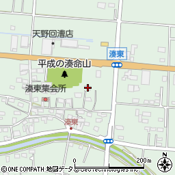 静岡県袋井市湊1240-2周辺の地図