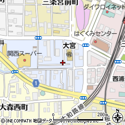 奈良県奈良市三条大宮町2-32周辺の地図
