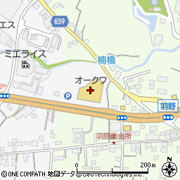 オークワ久居庄田店周辺の地図