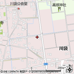 静岡県磐田市川袋573-2周辺の地図