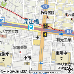 シティライフ深江橋駅前アンネフェ周辺の地図