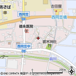 静岡県袋井市西同笠328周辺の地図