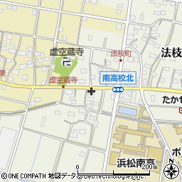 静岡県浜松市中央区法枝町596周辺の地図