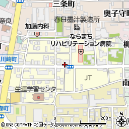 奈良県奈良市杉ヶ町周辺の地図