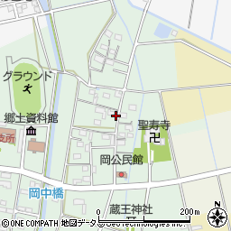 静岡県磐田市岡306周辺の地図