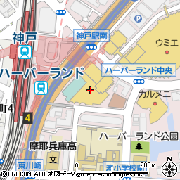 神戸ハーバーランドセンタービル周辺の地図