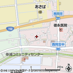 静岡県袋井市西同笠253周辺の地図