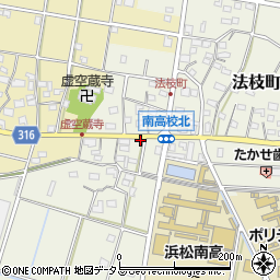 静岡県浜松市中央区法枝町606周辺の地図