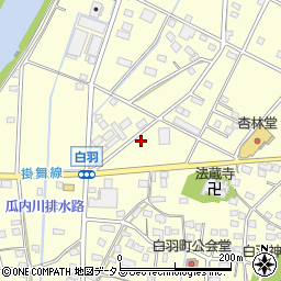 静岡県浜松市中央区白羽町317周辺の地図