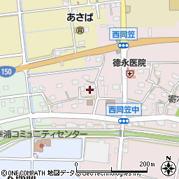 静岡県袋井市西同笠259周辺の地図