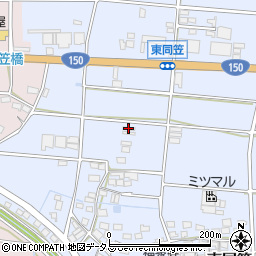 静岡県袋井市東同笠322周辺の地図