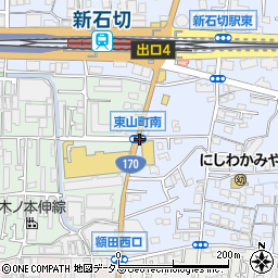 枚岡車庫周辺の地図