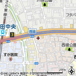 株式会社西日本宇佐美　３０８号中央大通高井田ＳＳ周辺の地図