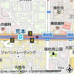 大阪府東大阪市横枕西13周辺の地図