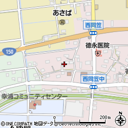 静岡県袋井市西同笠258周辺の地図