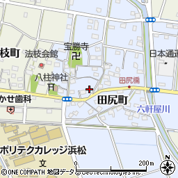 静岡県浜松市中央区田尻町292周辺の地図