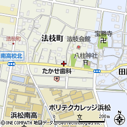 静岡県浜松市中央区法枝町484周辺の地図