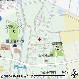 静岡県磐田市岡307-1周辺の地図