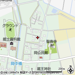 静岡県磐田市岡306-1周辺の地図