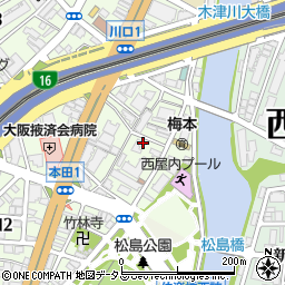 本田パーキング周辺の地図