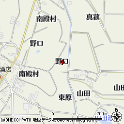 愛知県豊橋市杉山町野口周辺の地図