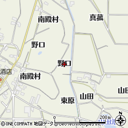 愛知県豊橋市杉山町（野口）周辺の地図