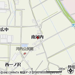 愛知県豊橋市杉山町南河内周辺の地図