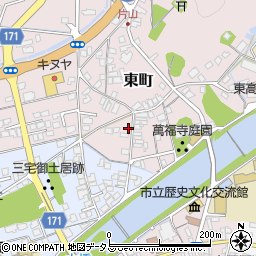 島根県益田市東町23-15周辺の地図