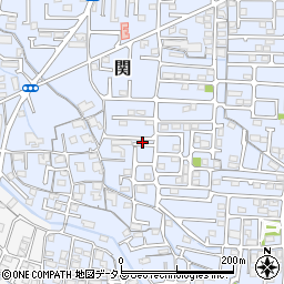 岡山県岡山市中区関周辺の地図