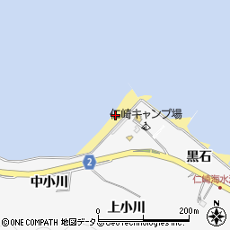 仁崎海水浴場周辺の地図