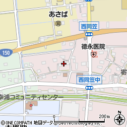 静岡県袋井市西同笠259-1周辺の地図
