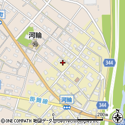 静岡県浜松市中央区河輪町105周辺の地図