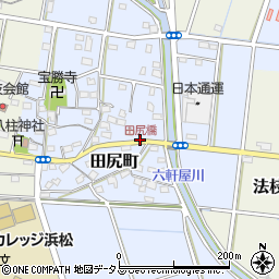 田尻橋周辺の地図