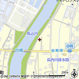 静岡県浜松市中央区白羽町1374周辺の地図