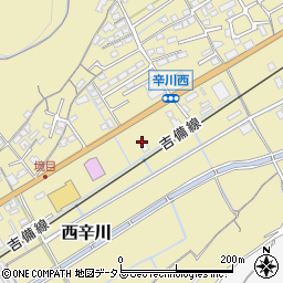 エホバの証人の岡山県　岡山市一宮会衆周辺の地図