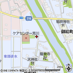 静岡県浜松市中央区鼡野町34周辺の地図