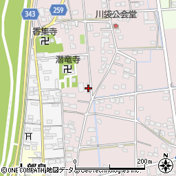 静岡県磐田市川袋318周辺の地図