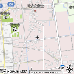 静岡県磐田市川袋337-2周辺の地図