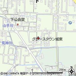 岡山県岡山市中区下45周辺の地図
