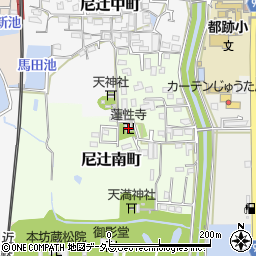 蓮性寺周辺の地図