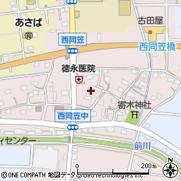 静岡県袋井市西同笠306周辺の地図