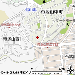 奈良県奈良市帝塚山中町11周辺の地図