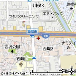 リンガーハット東大阪西堤店周辺の地図