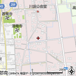 静岡県磐田市川袋537周辺の地図