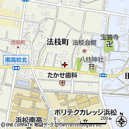 静岡県浜松市中央区法枝町485周辺の地図