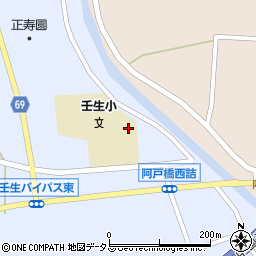 北広島町立壬生小学校周辺の地図