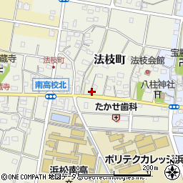 静岡県浜松市中央区法枝町492周辺の地図