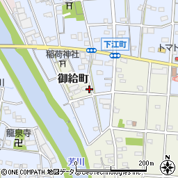 静岡県浜松市中央区御給町11周辺の地図