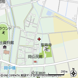 静岡県磐田市岡317周辺の地図