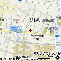 静岡県浜松市中央区法枝町490周辺の地図